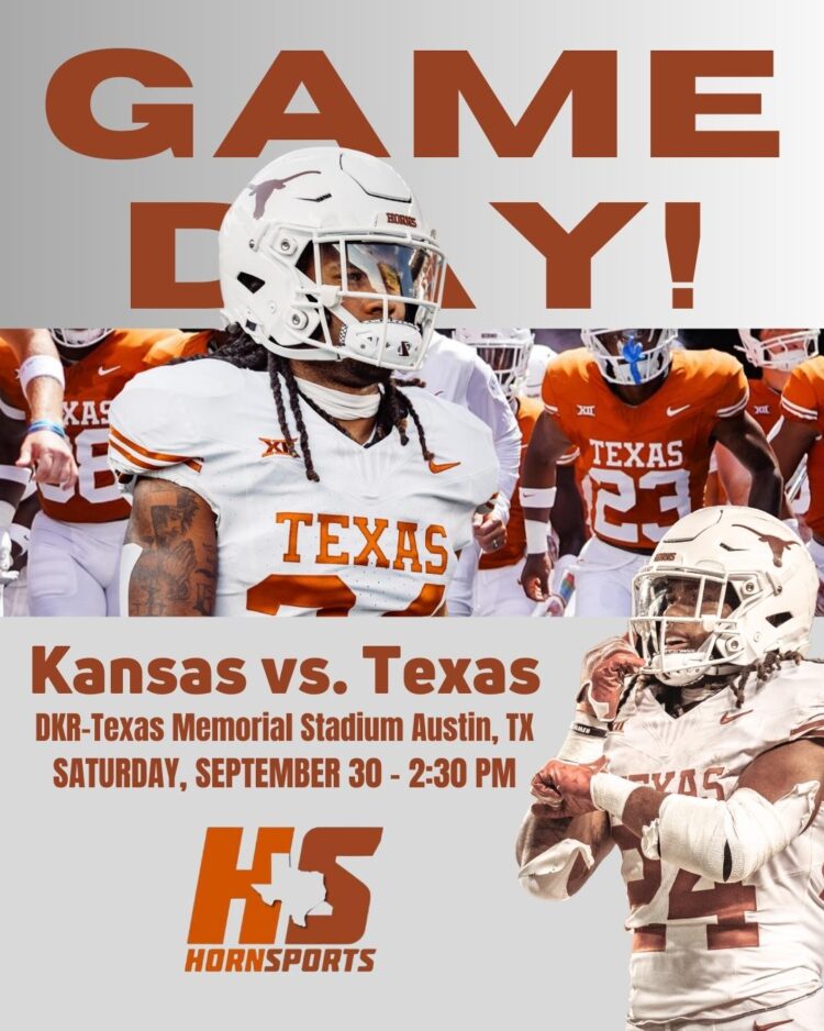 GAME DAY: No. 3 Texas Longhorns vs. No. 24 Kansas Jayhawks