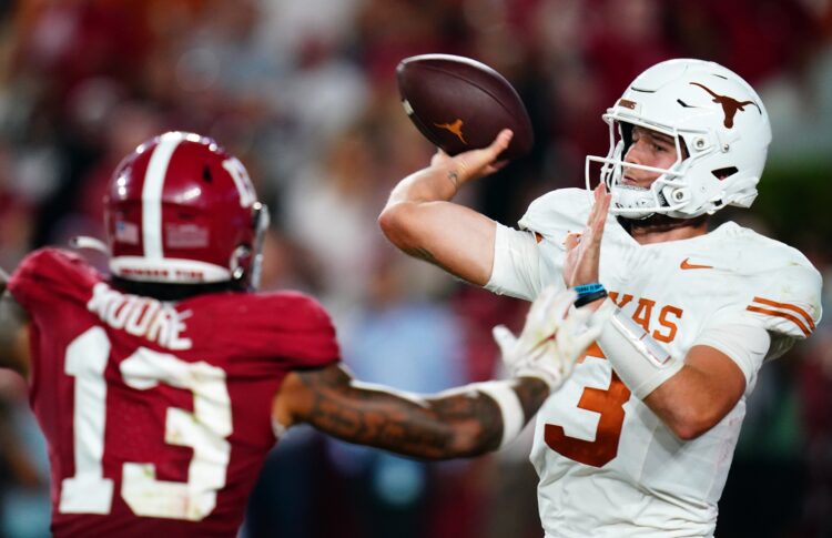 No. 11 Longhorns rise to the occasion, defeating No. 3 Alabama 34-24 in Tuscaloosa
