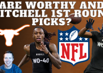 Will Xavier Worthy & Adonai Mitchell be first round NFL Draft picks? [VIDEO]