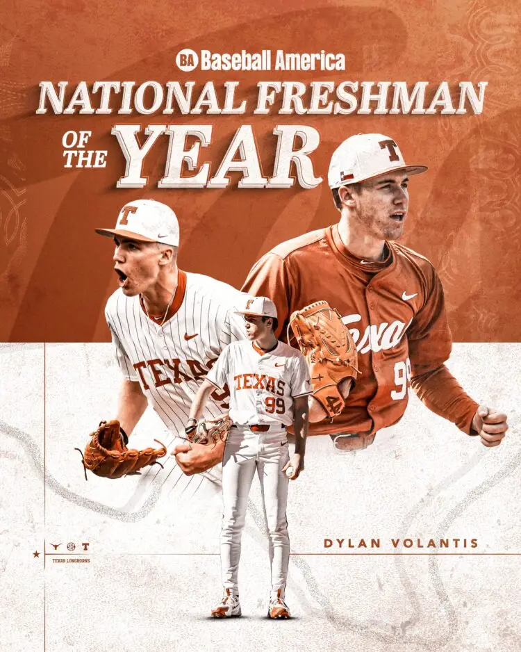 Volantis named National Freshman of the Year by Baseball America