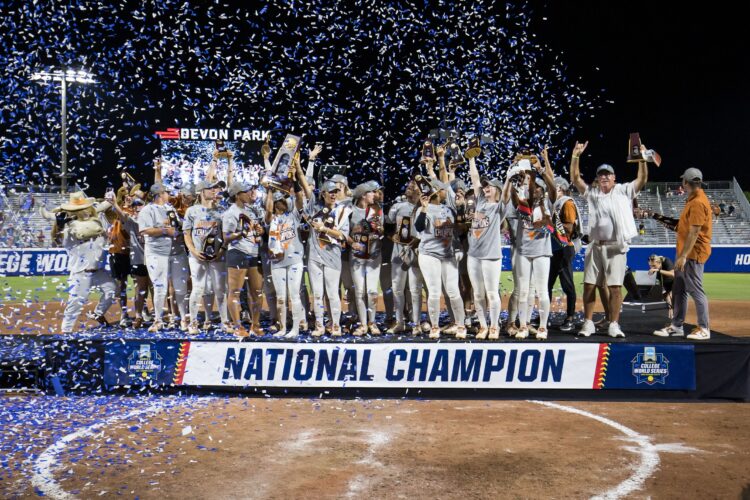 Texas Softball wins first National Championship with 10-4 victory over Texas Tech