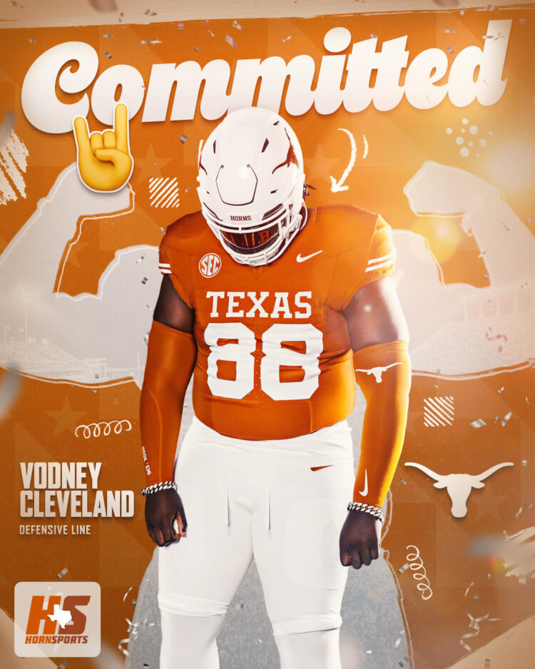 Longhorns receive commitment from massive 4-star DL Vodney Cleveland