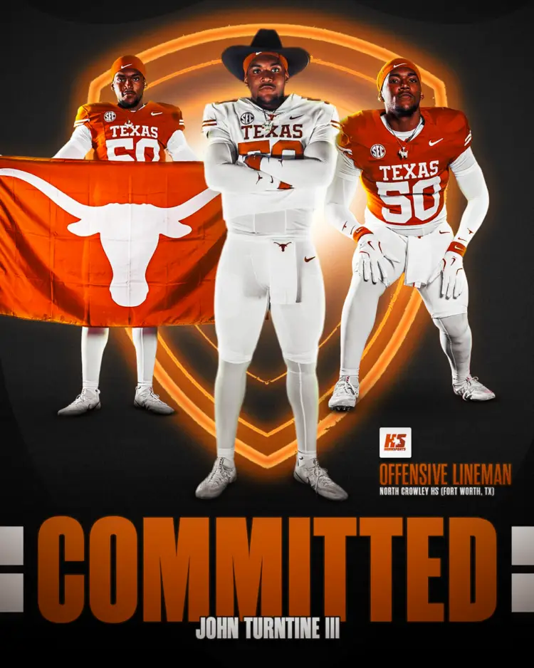 Longhorns secure commitment from state’s top offensive line prospect, John Turntine III