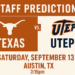 Staff Predictions: UTEP @ No. 7 Texas Longhorns