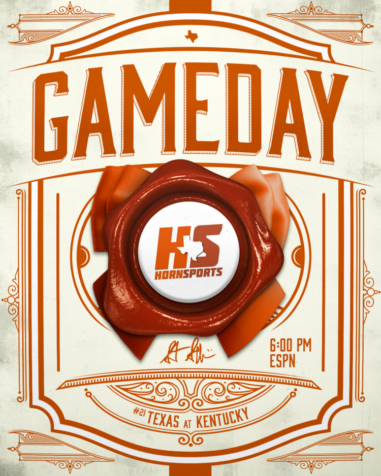 GAME DAY: No. 21 Texas heads to Bluegrass State for night, road matchup with Kentucky
