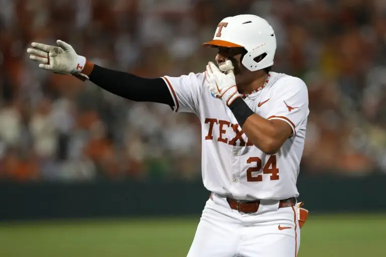 Rodriguez’s 5 RBI Power No. 6 Texas Past Oregon in Super Regional Opener