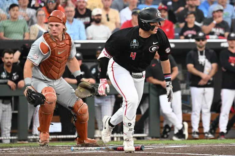 Early Errors Cost Texas in 7-1 Loss to Georgia at College World Series