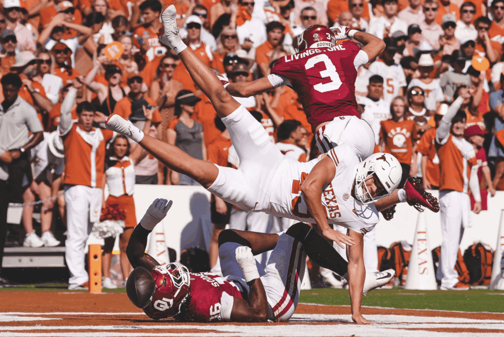Arch Manning’s Costly Mistakes Doom No. 1 Texas in Stunning 27-24 Loss to Oklahoma