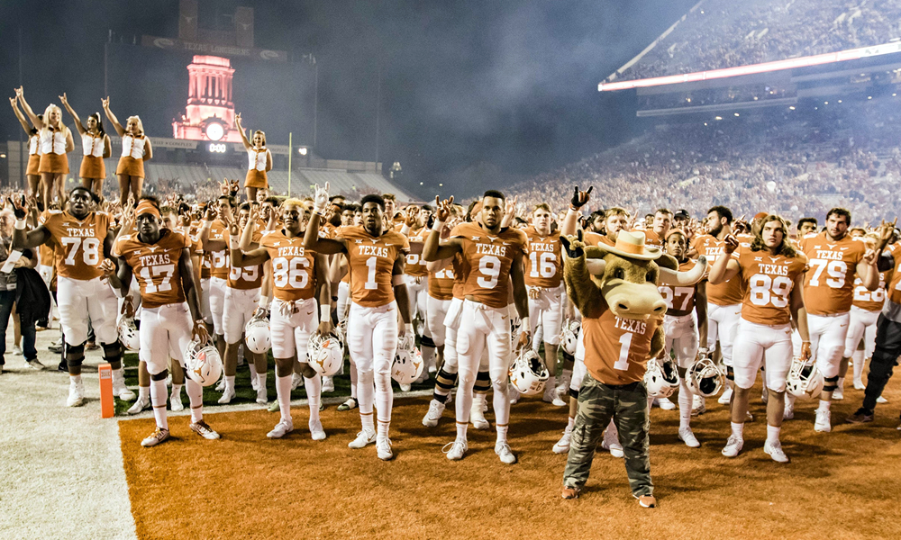 Sights from the Longhorns’ 42-27 victory over the Jayhawks