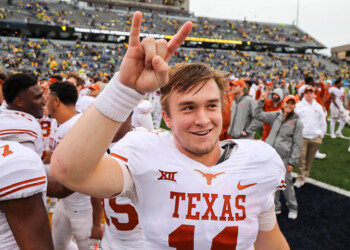 Sights from the Longhorns’ 28-14 win over West Virginia in Morgantown