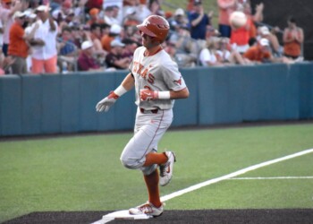 Texas is one win away from a regional championship after defeating Texas A&M, 8-3