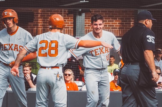 Trio of freshmen dominate as Texas takes series in Game Two