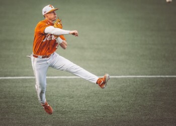 Texas ‘Gives One Away’ to TAMU at Home