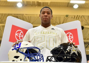 2020 Texas Target Alfred Collins presented with Adidas All-American Jersey