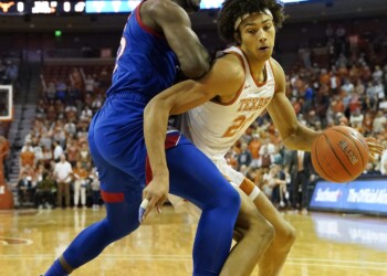 Texas starts strong, fades down the stretch in 66-57 loss to Kansas