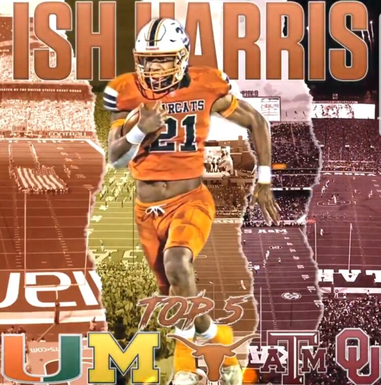 2022 Four-star ATH Ish Harris names Longhorns as a finalist