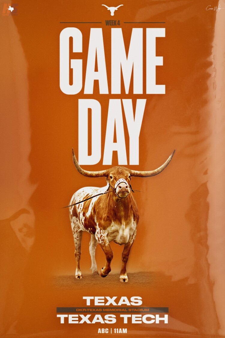 Game Day:  Texas Tech Red Raiders @Texas Longhorns