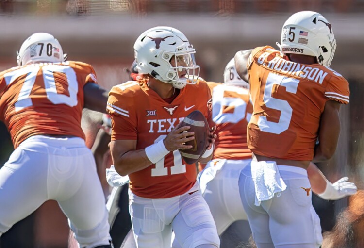Longhorns win Big 12 opener with 70-35 thrashing of Texas Tech