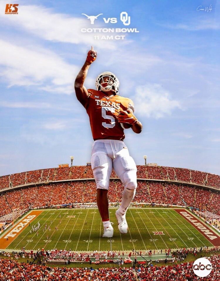 Game Day:  #21 Texas Longhorns vs. #6 Oklahoma Sooners