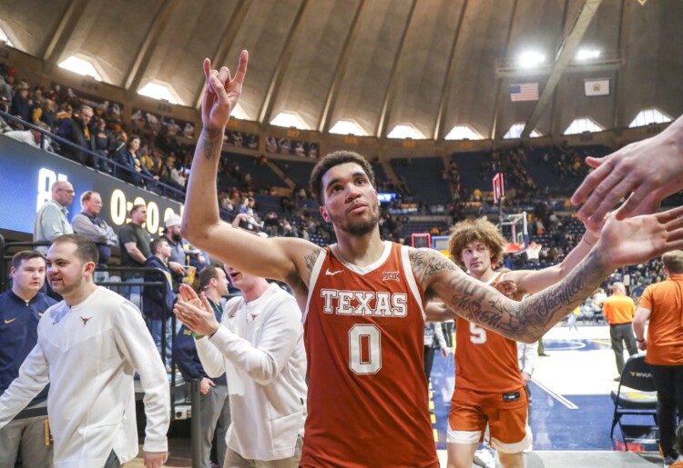 RECAP: #20 Texas, Timmy Allen leave Morgantown with 82-81 win over West Virginia