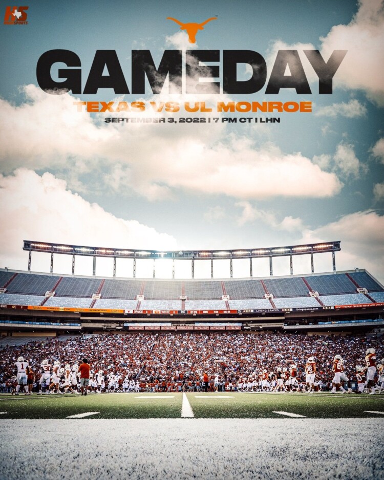 GAME DAY:  Texas Longhorns vs. UL-Monroe Warhawks